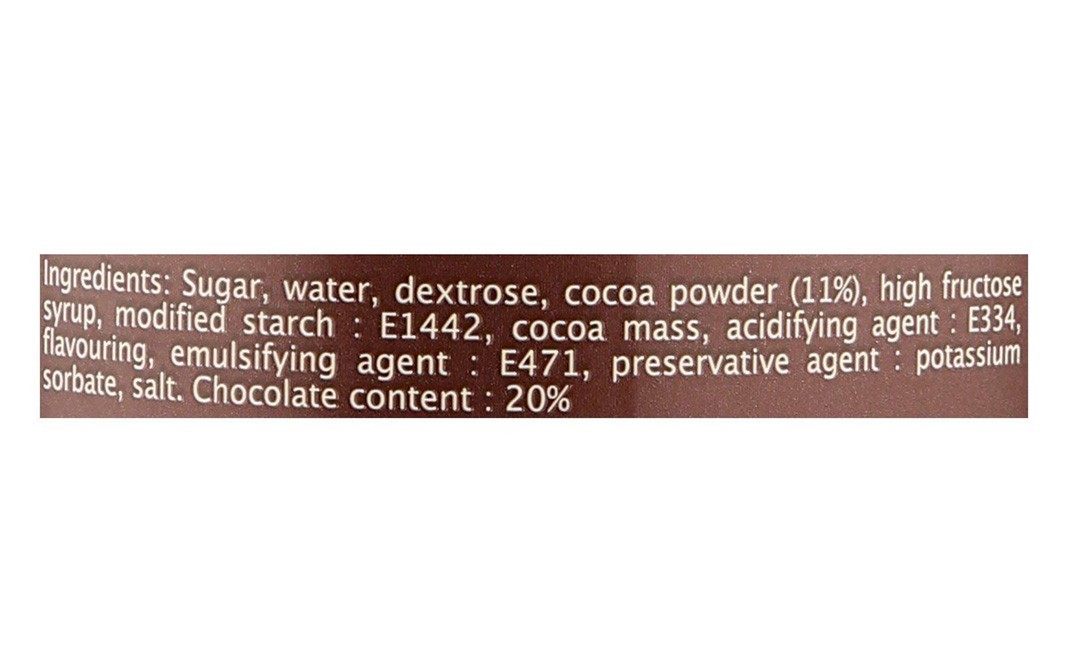 Monin Dark Chocolate Flavoured Sauce   Container  500 millilitre